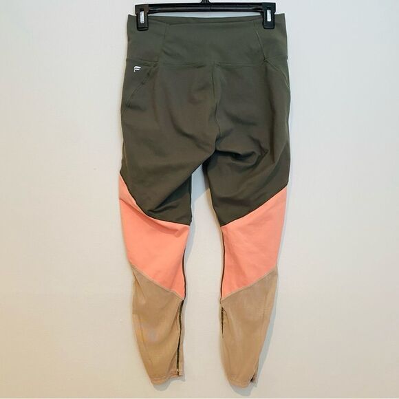 Fabletics Zone Powerhold High Waisted Colorblock Leggings Size Medium - Picture 3 of 8